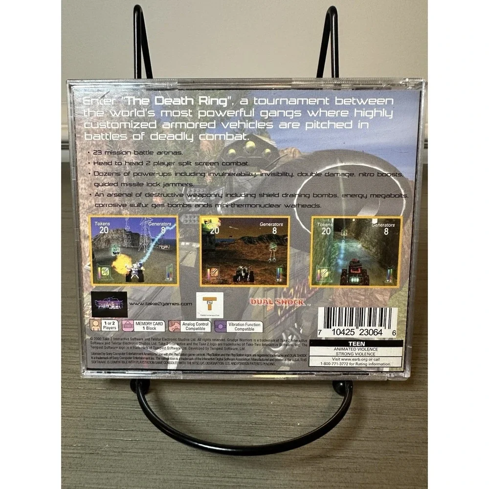 PS1 Games - Slamscape CIB, Grudge Warriors CIB, Tink Tank (Disc Only)